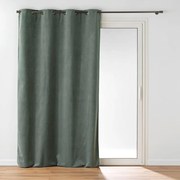 Aksamitna zasłona w kolorze khaki 140x260 cm Olympe – douceur d'intérieur