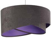 Grafitowo-fioletowa skandynawska lampa wisząca - 23X EX991 R4-S44