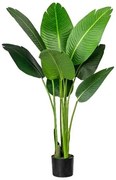 Sztuczna roślina Strelitzia Nicolai w doniczce, 120 cm, zielony