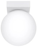 Biała lampa sufitowa ze szklanym kloszem ø 12 cm Umerta – Sollux