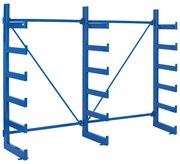 Regał wspornikowy, jednostronny, 2000 x 2700 x 624 mm, 6 pięter