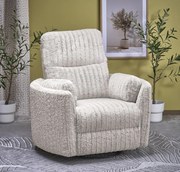 Obracany fotel z funkcją elektrycznego rozkładania Pegas Halmar