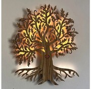 Li-Go 5747/DUB2 - Dekoracyjne oświetlenie ścienne LED/10W/230V 45x55 cm dąb