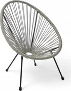 Żyłkowe krzesło ogrodowe dla dzieci Arjana KIDS MAS-EC2 66 cm szare