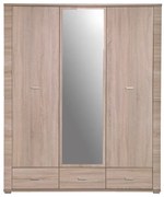 Szafa trzydrzwiowa z lustrem do sypialni S2-F81
