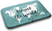 Dywanik łazienkowy antypoślizgowy Dywanik łazienkowy antypoślizgowy Mapa Świat