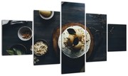 Obraz deseru na stole (125x70 cm)