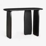 Konsola Do Przedpokoju 110x45 Cm Z Drewna Mango Agathe Nizina Czarna - Sklum