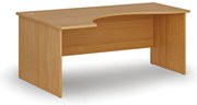 Ergonomiczne biurko PRIMO WOOD, 180x120 cm, lewe, buk