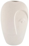Kremowy ceramiczny wazon (wysokość 19,5 cm) Face – House Nordic