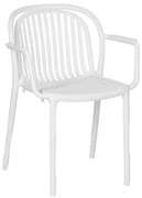 Białe plastikowe krzesło Alia – Ixia