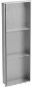 Mexen X-Wall-NR półka wnękowa bez kołnierza z półką 90 x 30 cm, inox - 1911903010S