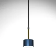 Lampa wisząca ARENA BLUE/GOLD 1xGX53, granatowa, złota, pojedyncza, nad stół
