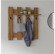 Wieszak ścienny CARINA 70x70 cm brązowyy