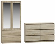 Zestaw szafa i komoda dąb sonoma N0-D57