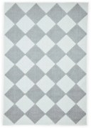 Biało-jasnoszary dywan odpowiedni do prania 80x150 cm Lyna Cream&amp;Grey – Think Rugs