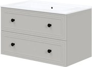 Szafka pod umywalkę TORETO 2S 80cm kaszmirowy mat HALMAR