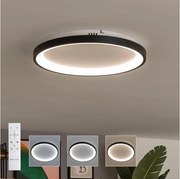 Brilagi -LED ściemnialna lampa sufitowa FALCON SLIM LED/42W/230V średnica 50 cm czarna + pilot
