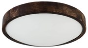Plafon LED OAK SMOKY SLIM LED/36W/230V 4000K Ø 37 cm dąb/ciemny brąz