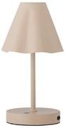 Beżowa lampa stołowa LED ze ściemniaczem i metalowym kloszem (wysokość 28 cm) Lianna – Bloomingville