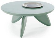 Okrągły nowoczesny kawowy stolik jasnoniebieski A5-M70