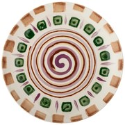 Zielony/brązowy kamionkowy talerz deserowy ø 20,5 cm Shama – Bloomingville