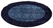 Dywan shaggy Life granatowy 120 cm x 120 cm koło