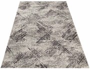 Szary nowoczesny dywan we wzory hamak P1-M77