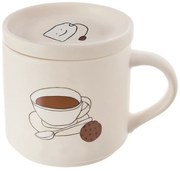 Orion Porcelanowy kubek z pokrywką Herbata, 0,45 l