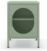 Miętowa metalowa szafka nocna Diora – Marckeric