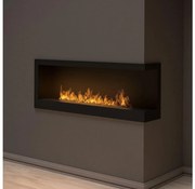 InFire - Narożny BIO kominek 45x120 cm 3kW czarny