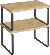 Zestaw 2 skandynawskich półek kuchennych dąb artisan T3-H58