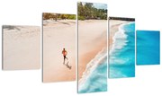 Obraz - Bieg na plaży (125x70 cm)