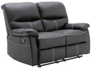 Kanapa 2-osobowa z funkcją relax z ekoskóry CANBY