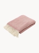 Koc z wełny z frędzlami Tirol