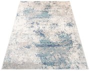 Biało-niebieski dywan przecierany K2-M87