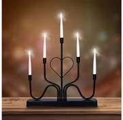 Brilagi - LED świecznik świąteczny LED/2xAA czarny