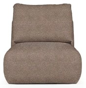 Brązowy fotel z materiału bouclé Mirel – Rodier