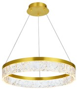 Lampa wisząca LHJ046-CP 50 cm ZŁOTA