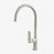 Wysoka Bateria Kuchenna Z Mosiądzu Alameda Biała - Sklum