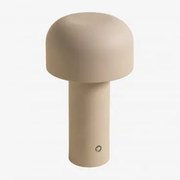 Bezprzewodowa Lampa Stołowa Led Z Żelaza Loentia Kremowa Tapioca - Sklum