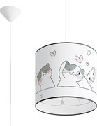 Lampa wisząca CAT 30 biała