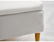 Białe bawełniane prześcieradło z gumką 90x200 cm Calm – Södahl