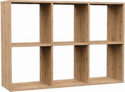 Regał Malax 2X3 | Dąb Artisan | 110x30x75 cm | Regał do przechowywania