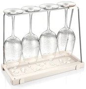 Tescoma Uchwyt na kieliszki do wina z ociekaczemFlexiSPACE, 33 x 14,8 cm