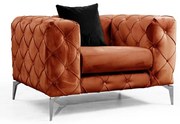 Pomarańczowy fotel Como – Artie