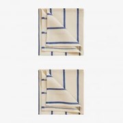 Zestaw 2 Bawełnianych Serwetek Gracilis Niebieski Ken - Sklum