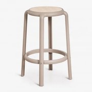 Wysoki Stołek Z Polipropylenu Omara Moka Brown & ↑75 Cm - Sklum