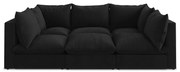 Czarna sofa 255 cm Manao – Makamii