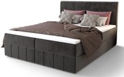 Ciemnoszare łóżko kontynentalne z pojemnikiem 4 rozmiary Z7-D75
